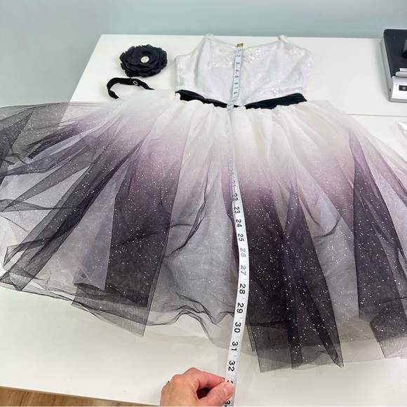 Weissman Small Adult The Great Secret White & Black/Dark Purple Ombre' Tutu - Picture 11 of 11